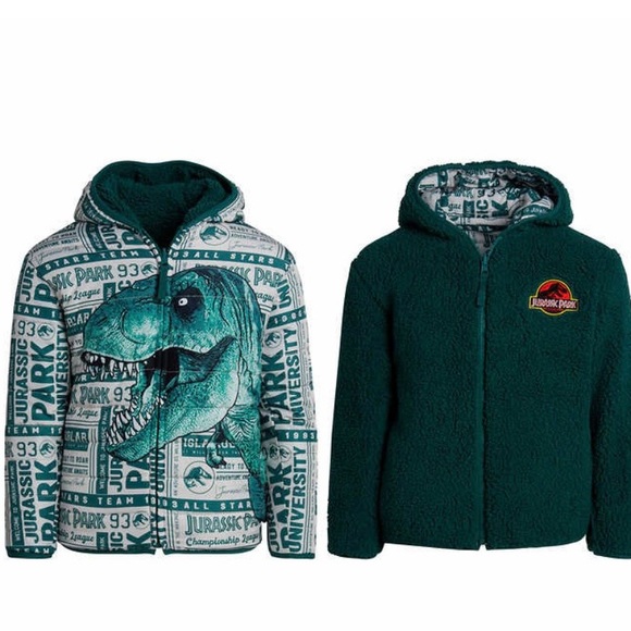 Jurassic Park Character Kids' Reversible Jacket - Picture 1 of 5